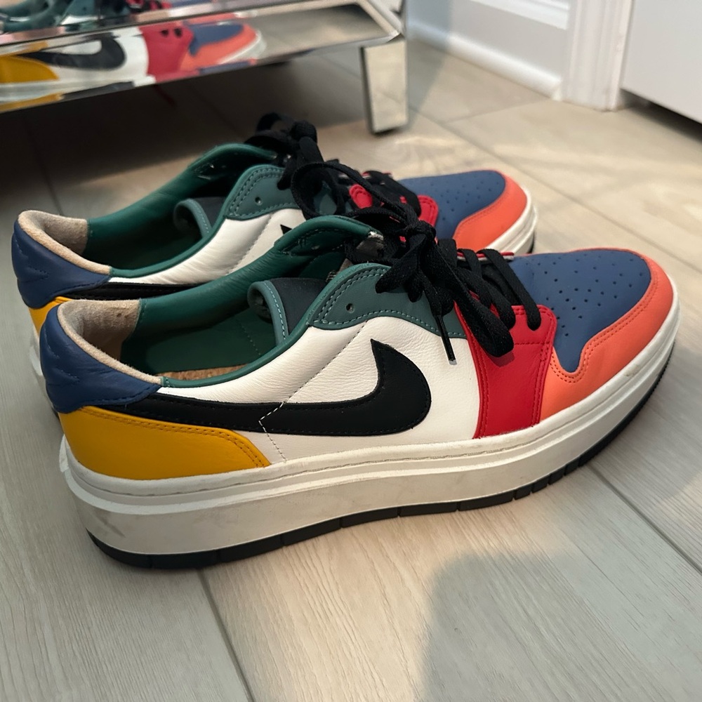 Women’s Nike Air Jordan platform sneakers, size 12.